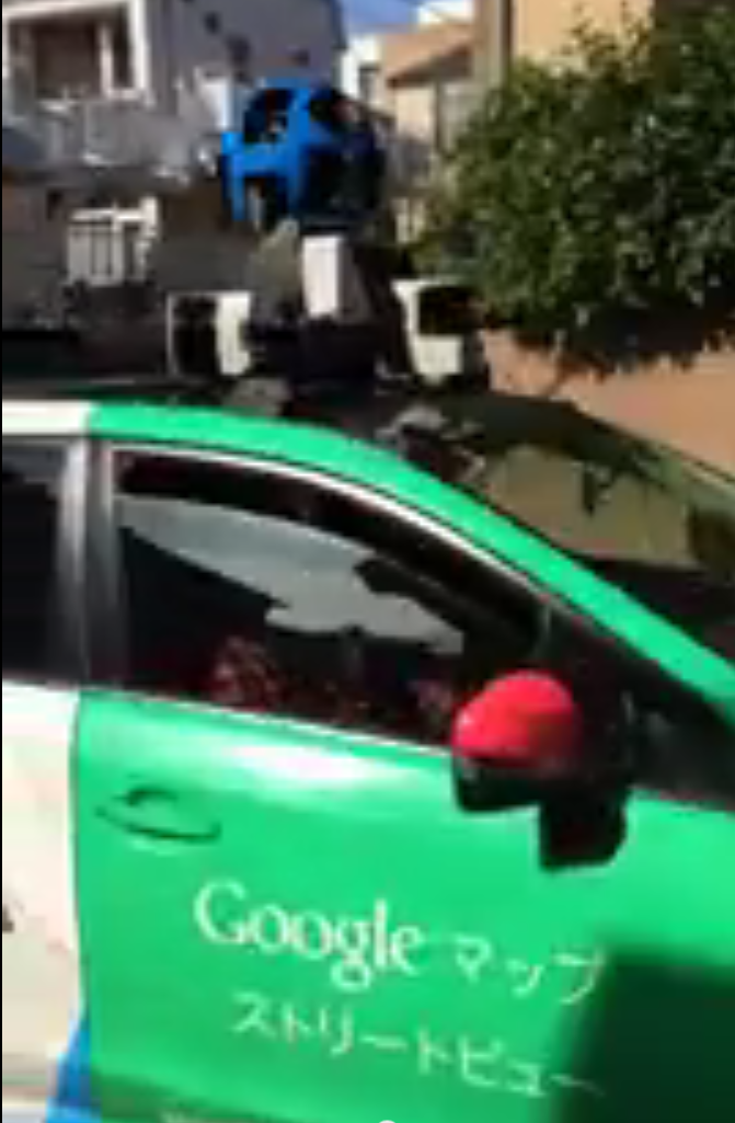 googleの撮影車両に遭遇したので動画を激写しました。